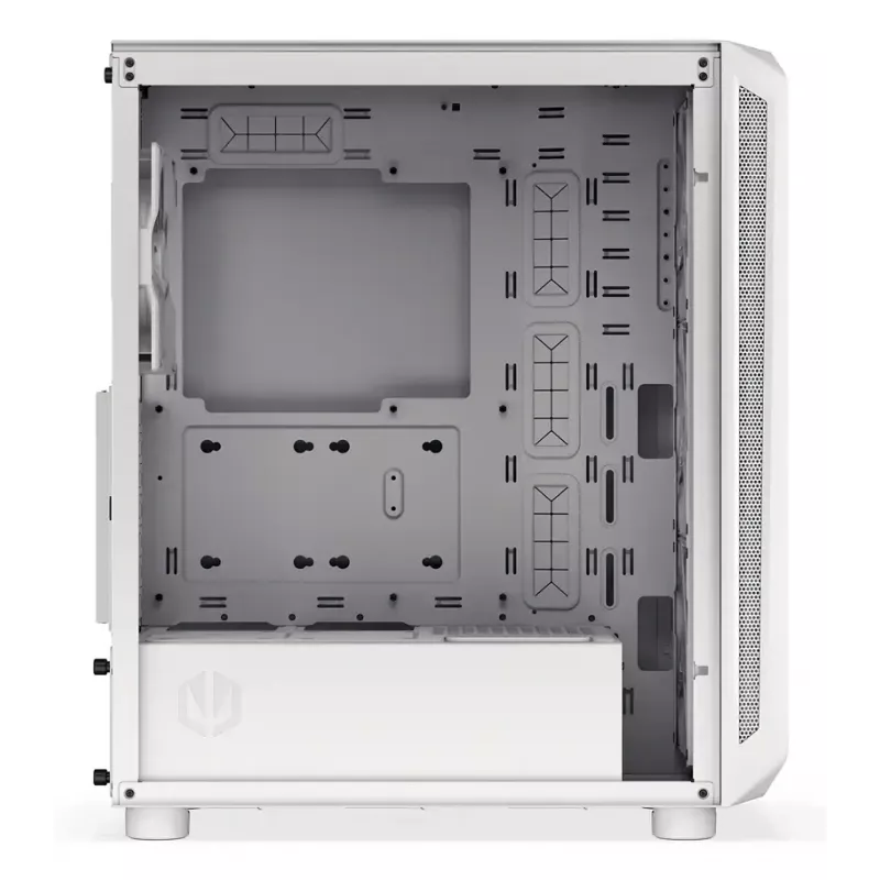 Obudowa PC Midi Tower ENDORFY ARX 500 ARGB biały — hartowane szkło, obsługa ATX/Micro-ATX/Mini-ITX, 3x140mm z przodu + 1x140mm z tyłu, 1×3,5 cala + 6×2,5 cala zatok