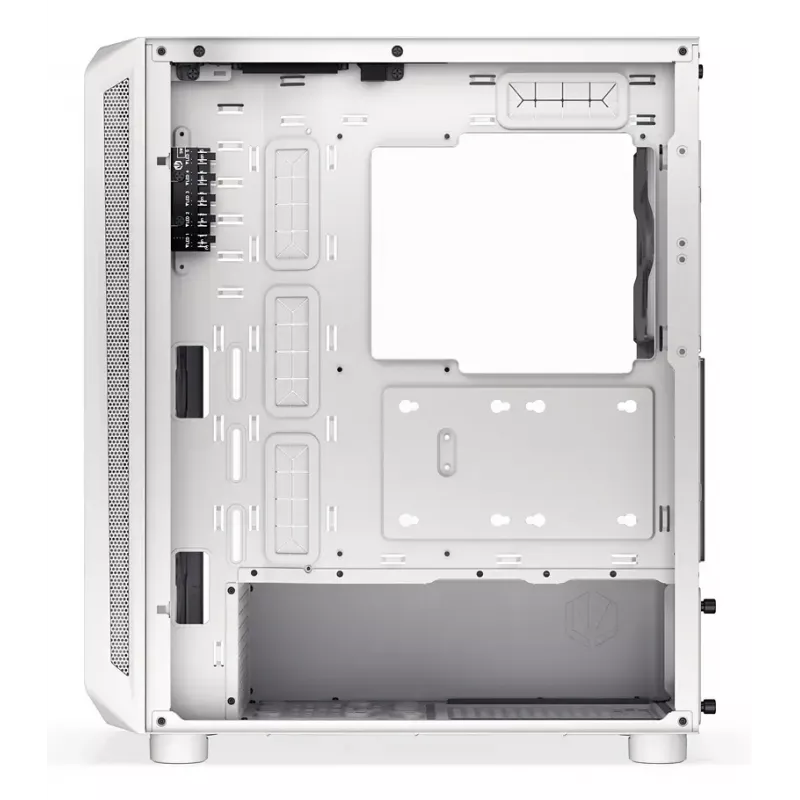 Obudowa PC Midi Tower ENDORFY ARX 500 ARGB biały — hartowane szkło, obsługa ATX/Micro-ATX/Mini-ITX, 3x140mm z przodu + 1x140mm z tyłu, 1×3,5 cala + 6×2,5 cala zatok