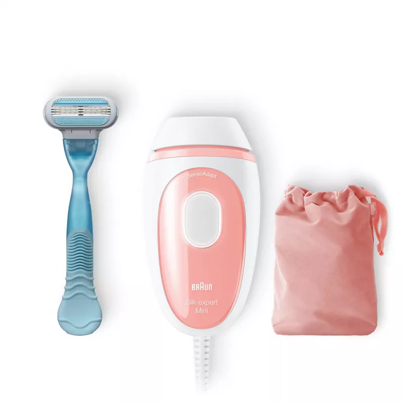 Braun Silk-expert Pro Silk-expert Mini Lampa IPL (Intense Pulsed Light) Różowy, Biały