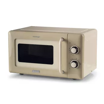 Ariete Vintage Line 3960 Kuchenka mikrofalowa Vintage, 800 W, pojemność 20 l, 3 funkcje, 5 poziomów mocy, minutnik, beżowy