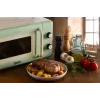 Ariete Vintage Line 3960 Vintage kuchenka mikrofalowa, 800W, pojemność 20L, 3 funkcje, 5 poziomów gotowania, timer, zielony