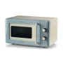 Ariete Vintage Line 3960 Kuchenka mikrofalowa Vintage, 800W, Pojemność 20L, 3 funkcje, 5 poziomów gotowania, Timer, Niebieski