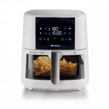 Ariete 4630/03 frytkownica beztłuszczowa, 9 l, 1500 W, pojemność 3,5 kg, do 200 °C, sterowanie dotykowe, biała