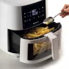 Ariete 4630 Frytkownica beztłuszczowa 9L, 1300W, Pojemność 9L, Pojemność gotowania 2,5kg, 8 programów automatycznych, Temperatura do 200°, Przezroczysty kosz do kontroli gotowania, Biały