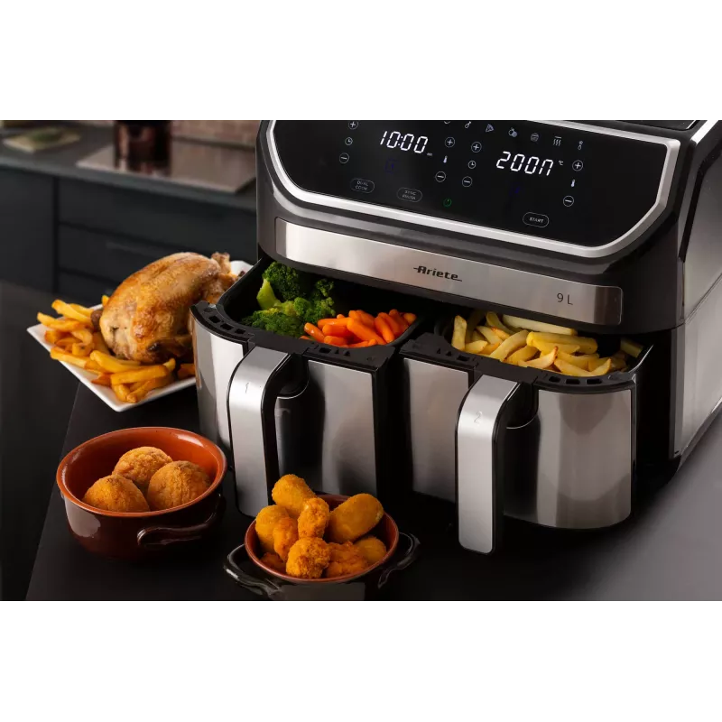 Frytkownica beztłuszczowa Ariete 4625/00 9 L 2100 W Czarny Srebrny