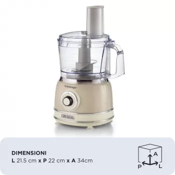 Ariete Vintage Line 1781/03 robot kuchenny 1000 W 2,1 L Beżowy