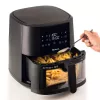 Ariete 4630 Frytkownica powietrzna 9L, 1300W, Pojemność 9L, Wydajność gotowania 2,5 kg, 8 programów ustawień wstępnych, Temperatura do 200°, Przezroczysty kosz do kontroli gotowania, Czarny