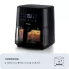 Ariete 4630 Frytkownica powietrzna 9L, 1300W, Pojemność 9L, Wydajność gotowania 2,5 kg, 8 programów ustawień wstępnych, Temperatura do 200°, Przezroczysty kosz do kontroli gotowania, Czarny