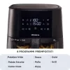 Ariete 4630 Frytkownica powietrzna 9L, 1300W, Pojemność 9L, Wydajność gotowania 2,5 kg, 8 programów ustawień wstępnych, Temperatura do 200°, Przezroczysty kosz do kontroli gotowania, Czarny