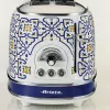 Toster Ariete 155 Capri, 810 W, 2 kromki, 6 poziomów przyrumieniania, tacka na okruchy, funkcja rozmrażania, automatyczne wysuwanie, bez zacisków