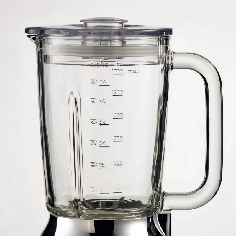 Blender Ariete 583 Positano z szklanym dzbanem 1,5 l, 4 ostrzami ze stali nierdzewnej, 4 prędkościami + puls, 1000 W