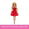 Barbie Mattel 80th Anniversary Ruby-Red Celebration Fashion lalka Wearing czerwony Dress with Accessories