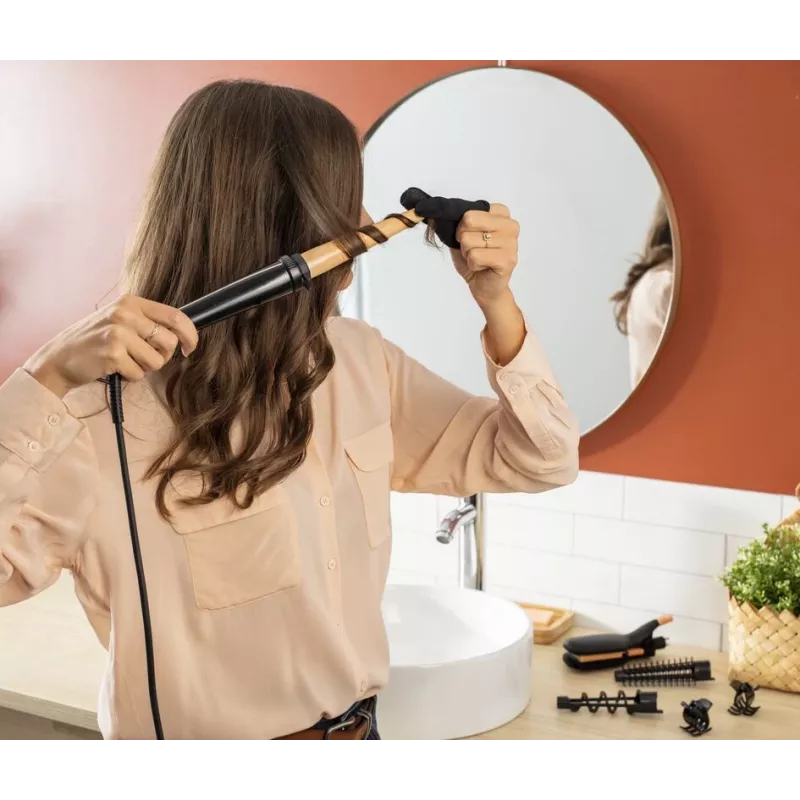 Rowenta Infinite Looks CF4231 Multistyler Warm Czarny, Bronze 1.8 m