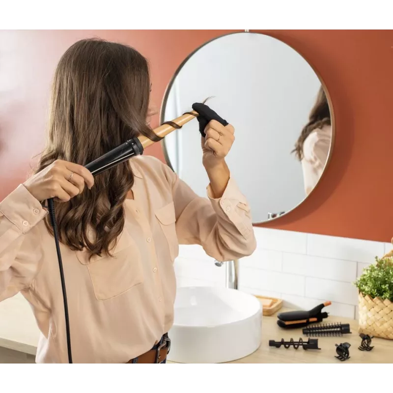Rowenta Infinite Looks CF4231 Multistyler Warm Czarny, Bronze 1.8 m