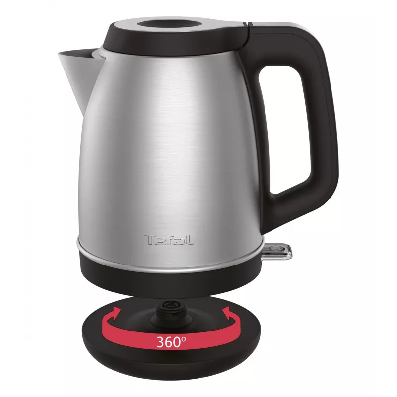 Czajnik elektryczny Tefal KI280D 1,7 l 2400 W Czarny, Stal nierdzewna
