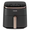 Cosori Turbo Blaze Chef Edition Single 6 L Wolnostojąca 1725 W Frytkownica na gorące powietrze Czarna, Różowe złoto