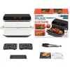 Cosori Dual Blaze Twinfry Chef Edition Podwójna 10 L Wolnostojąca 2800 W Frytkownica powietrzna Złoto-różowy, Biały