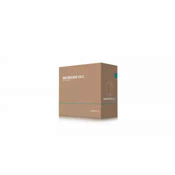 Obudowa PC DeepCool MATREXX55 V4 C Midi Tower Czarna — szkło hartowane, obsługa ATX/microATX, USB-C, maks. GPU 370 mm