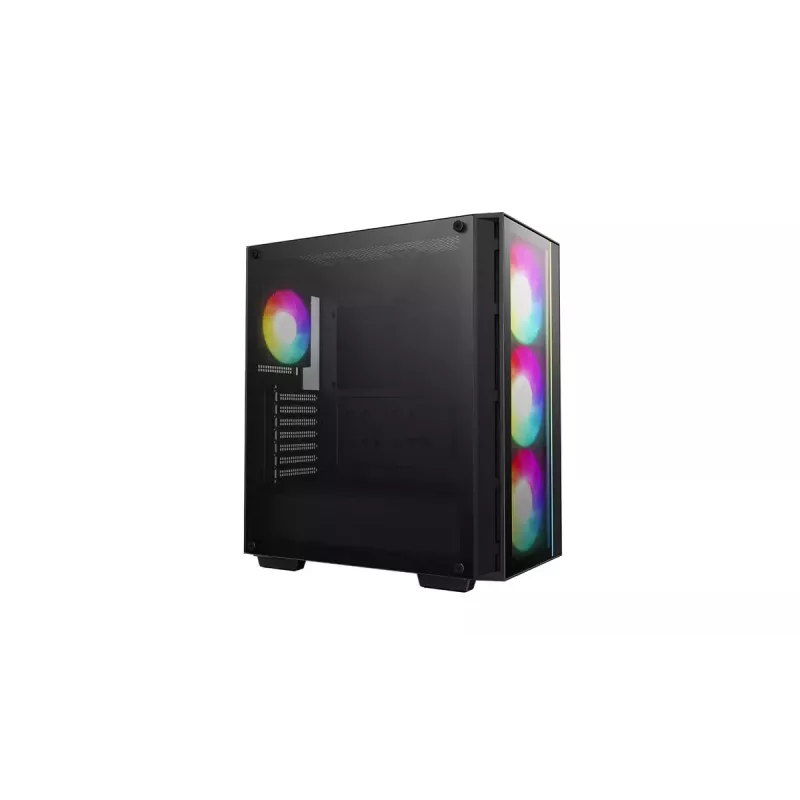 Obudowa PC DeepCool MATREXX55 V4 C Midi Tower Czarna — szkło hartowane, obsługa ATX/microATX, USB-C, maks. GPU 370 mm