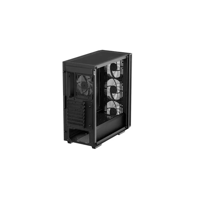 Obudowa PC DeepCool MATREXX55 V4 C Midi Tower Czarna — szkło hartowane, obsługa ATX/microATX, USB-C, maks. GPU 370 mm