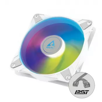 ARCTIC P14 PWM PST A-RGB - Półpasywny wentylator obudowy 140 mm z cyfrowym A-RGB w kolorze białym
