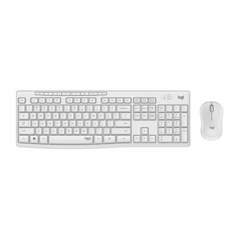 Logitech MK295 Silent Wireless Combo klawiatura RF Bezprzewodowa QWERTY US International Biały