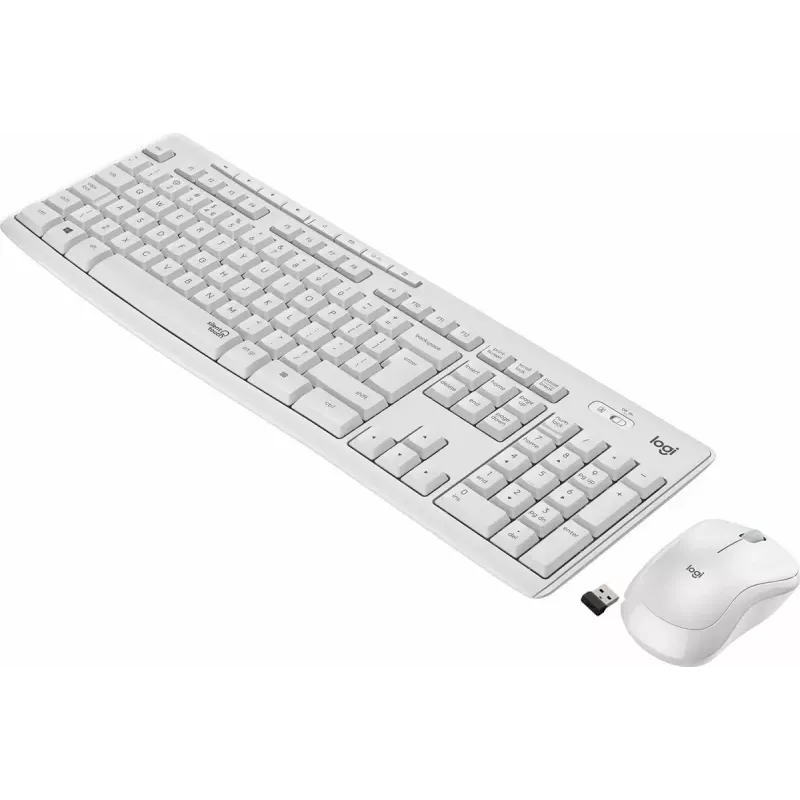 Logitech MK295 Silent Wireless Combo klawiatura RF Bezprzewodowa QWERTY US International Biały