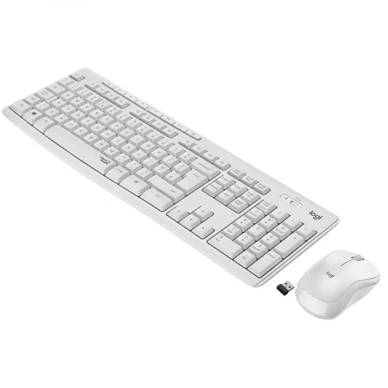 Logitech MK295 Silent Wireless Combo klawiatura RF Bezprzewodowa QWERTY US International Biały