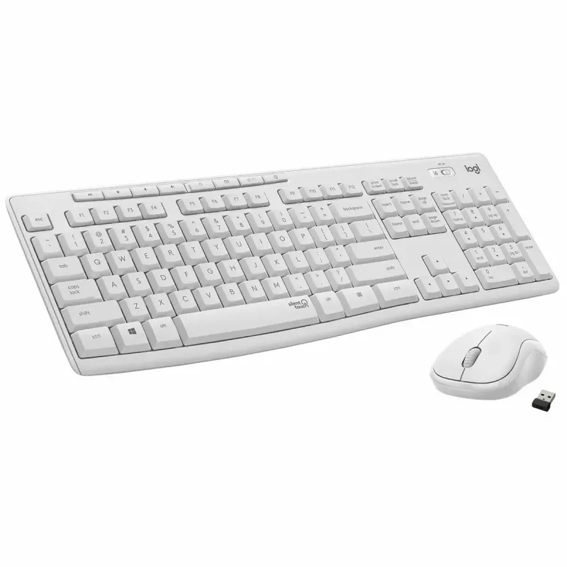Logitech MK295 Silent Wireless Combo klawiatura RF Bezprzewodowa QWERTY US International Biały