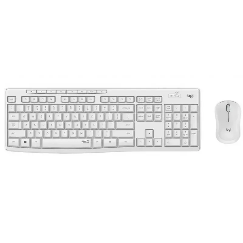 Logitech MK295 Silent Wireless Combo klawiatura RF Bezprzewodowa QWERTY US International Biały