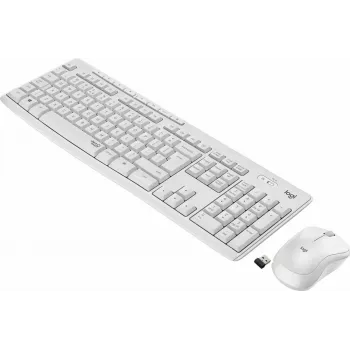 Logitech MK295 Silent Wireless Combo klawiatura RF Bezprzewodowa QWERTY US International Biały