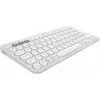 Klawiatura Logitech Pebble Keys 2 K380s uniwersalna bezprzewodowa RF Bluetooth QWERTY duńska fińska norweska szwedzka biała