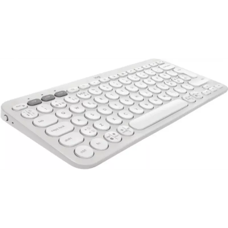Klawiatura Logitech Pebble Keys 2 K380s uniwersalna bezprzewodowa RF Bluetooth QWERTY duńska fińska norweska szwedzka biała