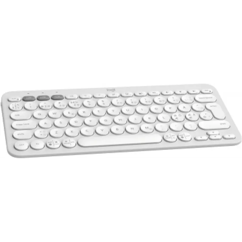 Klawiatura Logitech Pebble Keys 2 K380s uniwersalna bezprzewodowa RF Bluetooth QWERTY duńska fińska norweska szwedzka biała