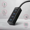 Axagon HUE-M1C 4x USB 3.2 Gen 1 MINI hub, metal, kabel USB-C 20cm