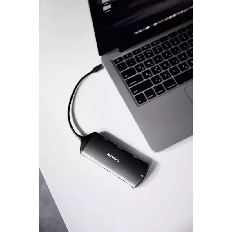 Canyon DS-15 USB 3.2 Gen 1 Type-C Szary 100W Power Delivery Ethernet 1Gbps