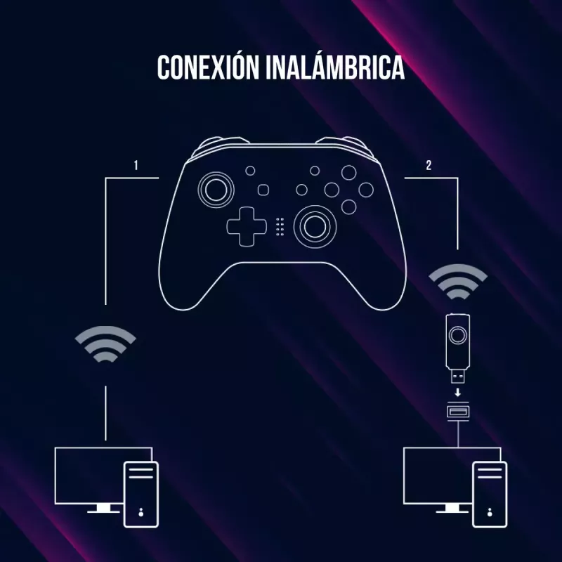 Gamepad Lorgar LRG-GP510 Czarny Bezprzewodowy kontroler USB do Nintendo Switch PC Playstation 3