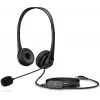 Zestaw słuchawkowy HP Stereo USB G2, Przewodowy, Biuro/Call center, 90 g, Zestaw słuchawkowy, Czarny