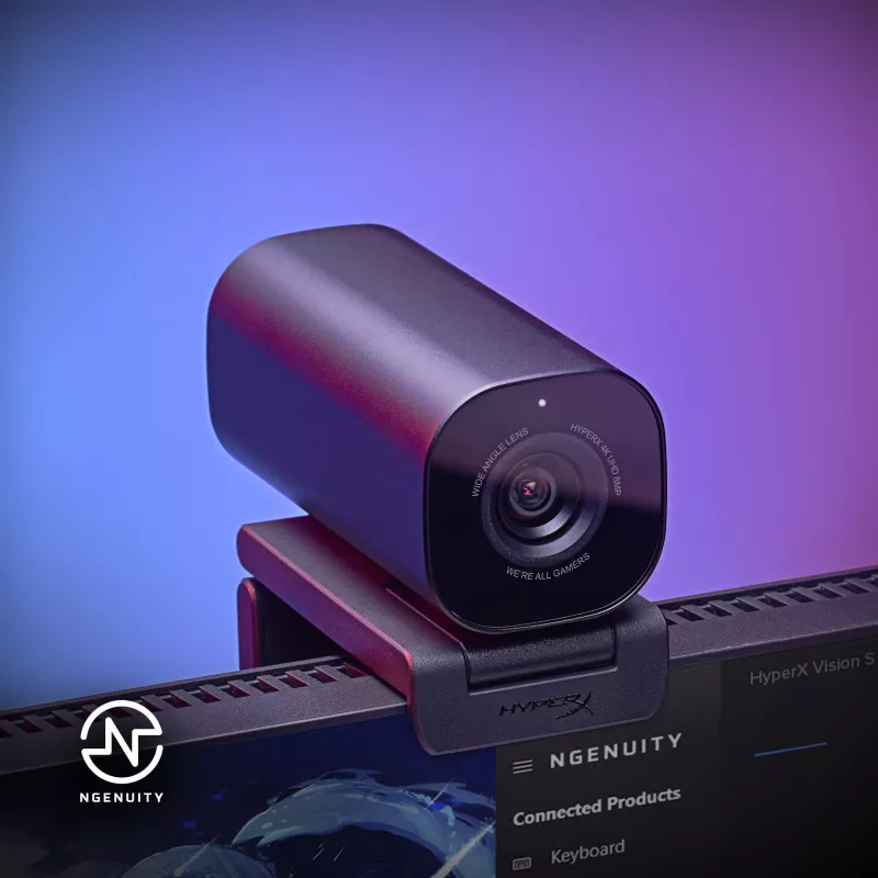 HyperX Vision S Webcam, Czarny, Windows 10, Windows 11, Mac OS X 10.10 Yosemite, MacOS, ChromeOS, 45 mm, 93,3 mm