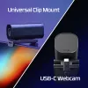 HyperX Vision S Webcam, Czarny, Windows 10, Windows 11, Mac OS X 10.10 Yosemite, MacOS, ChromeOS, 45 mm, 93,3 mm