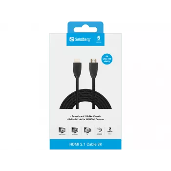 Kabel HDMI Sandberg HDMI 2.1 kabel 8K 2m