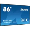 iiyama LH8664UHS-B2AG Wyświetlacz reklamowy Digital signage panel płaski 2.17 m (85.6 cala) Wi-Fi 500 cd/m² 4K Ultra HD Czarny Wbudowany procesor Android 11 24/7