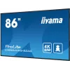 iiyama LH8664UHS-B2AG Wyświetlacz reklamowy Digital signage panel płaski 2.17 m (85.6 cala) Wi-Fi 500 cd/m² 4K Ultra HD Czarny Wbudowany procesor Android 11 24/7