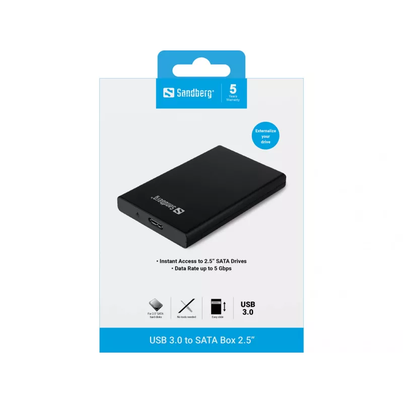Obudowa HDD/SSD Sandberg USB 3.0 do SATA Box 2.5''