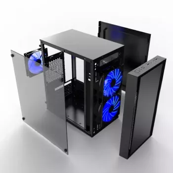 Obudowa komputerowa Gembird CCC-FORNAX-960B Midi Tower Czarna