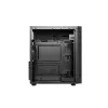 Obudowa PC GEMBIRD Fornax 160 Mini Tower — czarna, SPCC, obsługa ITX/mATX/ATX, 1×3,5 cala + 3×2,5 cala zatoki, 7 gniazd rozszerzeń, 445×185×390 mm