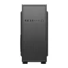 Obudowa PC GEMBIRD Fornax 160 Mini Tower — czarna, SPCC, obsługa ITX/mATX/ATX, 1×3,5 cala + 3×2,5 cala zatoki, 7 gniazd rozszerzeń, 445×185×390 mm