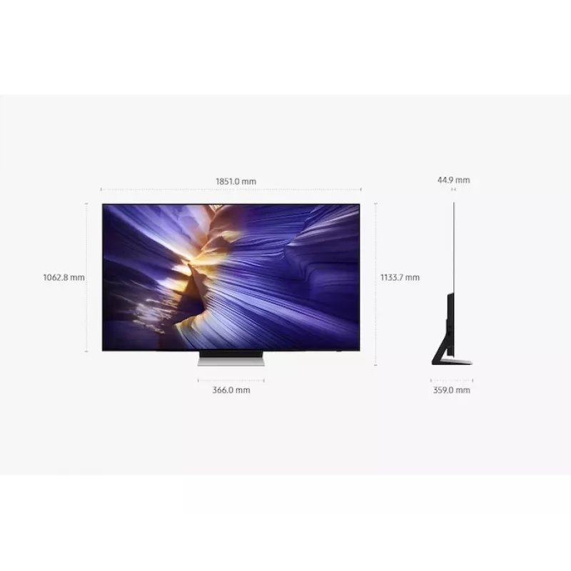 Telewizor OLED Samsung QE77S90FAE 77 cali 4K Ultra HD OLED, 3840×2160, Tizen, 120 Hz, HDR10+ Gaming, Wi‑Fi, Bluetooth 5.3, 4x HDMI, 2.1 ch