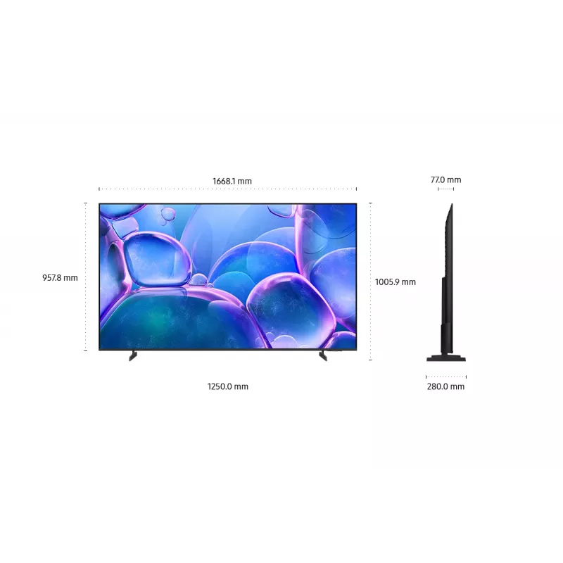 Samsung UE75U7022FKXXH Telewizor 190,5 cm (75 cali) 4K Ultra HD Smart TV Wi-Fi Czarny