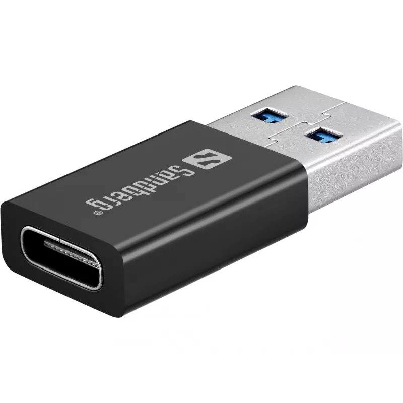 Sandberg USB-C/A DVD Drive, czarny, tacka, Komputer stacjonarny/Laptop, DVD Super Multi DL, USB Type-C, CD-R, CD-ROM, CD-RW, DVD+R DL, DVD-R, DVD-R DL, DVD-RAM, DVD-ROM, DVD-RW